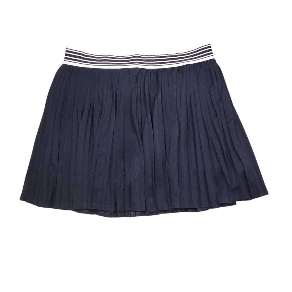 T By Talbots Navy Pleated Elastic Waist Skort Size M Blokette Sporty Preppy